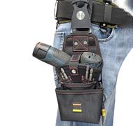 Waist Tool Pouch - Portable Utility Tool Belt Bag, Magnetic Screw and Drill Holder, Anti-Scratch Heavy Duty Organizer, Multi-Pocket Work Storage Accessory, Hands-Free Carpenter Gear | for Jobsite Work