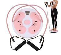 Waist Torsion Machine | Abdominal Exercise Board with Pull Cord | Rotating Ab Disc with Built-in Counter for Home Workout - Ideal for Sports Enthusiasts