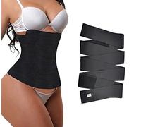 Waist Trainer Belt For Women Slimming Tummy Wrap Belt Tummy Control Waist Trainer Tape for Weight loss/Recovery after Childbirth 4m Black