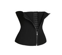 Waist Trainer Corset, Womens Underbust Corset, Sweat Belt Shapewear for Women, Body Shaper Cincher Back Support, Adjustable Hook & Eye Closure Tummy Tucker for Weight Loss Tummy Control (Black)