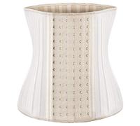 Waist Trainer for Women Corset Cincher Body Shaper Girdle Trimmer with Steel Bones Extender - beige - XL