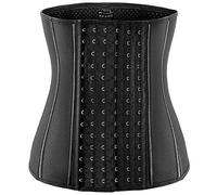Waist Trainer for Women Corset Cincher Body Shaper Girdle Trimmer with Steel Bones Extender - black - 5X-Large