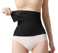 Waist Trainer for Women Lower Belly Fat, Belly Wrap Tummy Control Shapewear Corset Shapewear for Women, Faja Body Shaper, Black, XXL