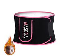 Waist Trainer for Women Men Weight Loss, Easy to Clean Sweat Belt, Waist Trimmer, Sauna Effect Fat Burner, Abdominal Stomach Bands, slimming belt for Workout, Running and Fitness (Pink, L)