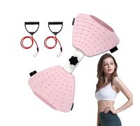 Waist Twist Board | Workout Twisting Board with Resistant Bands - Non-Slip Core Shaping Equipment for Women Men Adults Teens Legs Arms
