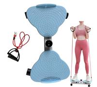 Waist Twist Disc, Portable Core Toner with Resistance Handles and Foot Grip Surface for Standing Desk Breaks and Light Cardio(Color:blue)