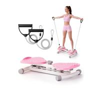 Waist Twister Machine Exercise, 326 lbs Ab Twister Board for Exercise, Home Gym, Balance Training & Fat Burning, Noiseless Workout Equipment for Women & Men - Twist Exercise Machine (Pink)
