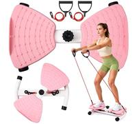 Waist Twister Machine Exercise, Ab Twister Board with 300 Lbs Weight Capacity, Adjustable Noiseless Twist Board for Exercise, Home Abs Exercise Equipment for Women/Men