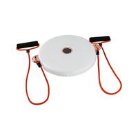 Waist Twister Machine Exercise, Ab Twister Machine, With Pull Rope, Double Anti-slip Design, Smooth and Silent Rotation, for Indoor Outdoor Fitness(White)