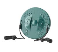 Waist Twister Machine Exercise, Waist Trainer Twisting Disc, with Tension Rope, Silent Design, Non-slip Bottom, Suitable for Core Muscle Training(Green)