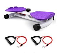 Waist Twister Machine with 300 lbs Weight Capacity, Abs Workout for Slim Waist and Core Ab Exercise, Noiseless Home Gym Exercise Equipment for Women Men, Purple