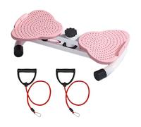 Waist Twisting Disc, Exercise Equipment for Home use, Waist Twister Exercise Machine, Waist Sculptor Disc Twister, Waist Twisting Fitness Equiment Standing for WomenPink,12x53x33cm