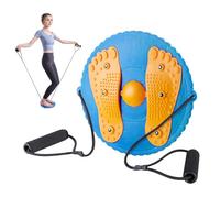 Waist Twisting Disc, Waist Whisper Body Shaping Waist Twisting Board Waist twister With Drawstring and Massage Foot Sole Home Slimming Fitness Equipment For Women Weight Loss/Cardio Exercise (Blue)