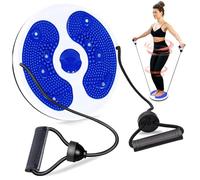 Waist Twisting Disc,Waist Whisper Exercise,Twist Waist Disc Board with Drawstring,Exercise for Waist Home Gym Equipment Twist Board Exercise with Massage Foot Sole (Blue)