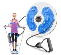 Waist Twisting Disc, Women's Twisting Board for Weight Loss and Aerobics with Drawstring and Massaging Soles Home gym for slimming and shaping of the body（Blue)