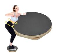 Waist Twisting Disc: Wooden Board Abdominal Swivel Non Slip Plate | Core Trainer for Standing, Mobility