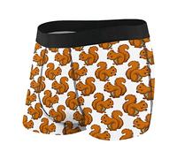 Waist Underwear Cute Squirrel Mens Boxer Shorts Soft Underwear-Boxer Shorts Vintage Boxer Shorts For Man, Lover, Dad XL