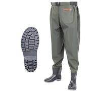 Waist Wading Pants, Hip Waders, Waterproof Outdoor Fishing Hunting Waist Waders with Boots, Wading Shoes for Men and Women,for Fly Fishing,Duck Hunting,Kayaking,D-43