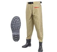 Waist Wading Pants, Hip Waders, Waterproof Outdoor Fishing Hunting Waist Waders with Boots, Wading Shoes for Men and Women,for Fly Fishing,Duck Hunting,Kayaking,A-47