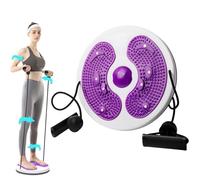 Waist Whisper Disc, TGKYK Waist Twisting Disc with Drawstring, Massageable Waist Whisperer Body Shaping Disc, Twister Exercise for Waist for Slimming Waist, Arms, Hips and Thighs (Violet)