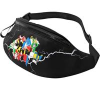 Waistpack Map of Switzerland with Flag, Waist Pack Bag Fashion Sports Bum Bag Unisex Travel Pack for Fitness Work Cycling