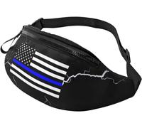 Waistpacks All Lives Matter Thin Blue Line Flag, Walking Bag Unisex Sports Bum Bag Lightweight Waist Pouch Bag for Climbing Men Outdoor