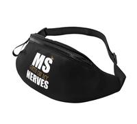Waistpacks Unisex Waist Bag Ms Gets On My ES Multiple Sclerosis Premium Belt Bag Pouch for Activities Running Jogging 14X35Cm