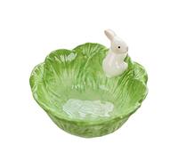 WAIT FLY Cute Cartoon Cabbage with Rabbit Shaped Ceramic Bowls Rice Bowls/ Salad Bowls/ Soup Bowls/ Saucer