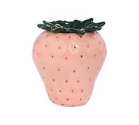 WAIT FLY Strawberry Ceramic Ashtray, Cute Cigar for Indoor or Outdoor Use, Home Office Decoration for Smokers - Pink