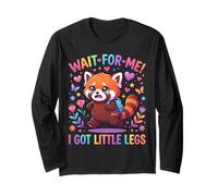 Wait for Me I Got Little Legs Cute Red Panda Kids Long Sleeve T-Shirt