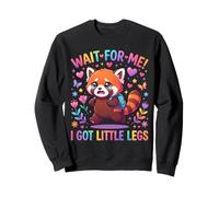 Wait For Me I Got Little Legs Cute Red Panda Kids Sweatshirt