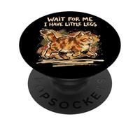 Wait For Me I Have Little Legs Funny Kitten Cat PopSockets Adhesive PopGrip