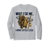 Wait for Me I Have Little Legs Funny Turtle Short People Long Sleeve T-Shirt