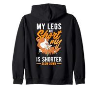 Wait For Me I Have Little Legs Running Humor Zip Hoodie