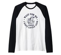 Wait for Me I Have Little Legs Slow Hiking Turtle Raglan Baseball Tee