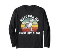 Wait for me I Have Little Legs Slow Runner Marathon Turtle Long Sleeve T-Shirt