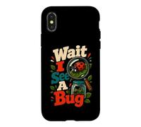 Wait I See A Bug Entomology Insect Humor Case for iPhone X/XS