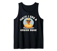 Wait I See a Cruise Duck Vacation Ocean Travel Hunt Hide Fun Tank Top