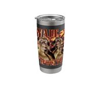 Wait... I'm Goated Funny Hilarious Thinking Monkey Graphic Stainless Steel Insulated Tumbler