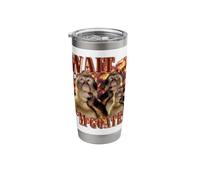 Wait... I'm Goated Funny Hilarious Thinking Monkey Graphic Stainless Steel Insulated Tumbler