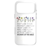 Wait Like Sarah Protect Like Rahab Women of the Bible Quote Case for iPhone 17 Pro Max