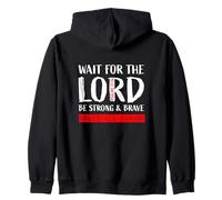 Wait On The Lord Psalms 27:14 Zip Hoodie