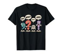 Wait What Stop It I Agree Funny Punctuation Grammar Teacher Value Graphic T-Shirt