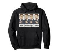 Wait, What? Stop it. I agree! Grammar Teacher Punctuation Pullover Hoodie