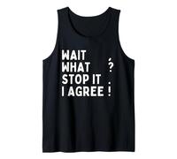 Wait, What? Stop it. I Agree! Grammar Teacher Punctuation Tank Top
