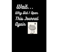 Wait... Why Did I Open This Journal Again?: Funny Titled Notebook With 120 White Lined Pages Paperback for School, College, Thinking, Gift for Family and Friends