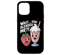 Wait You Blended Me Strawberry Milkshake Kawaii Pun Case for iPhone 12/12 Pro