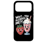 Wait You Blended Me Strawberry Milkshake Kawaii Pun Case for iPhone 17 Pro Max