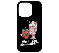Wait You Blended Me Strawberry Milkshake Pun Case for iPhone 14 Pro