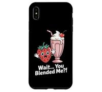 Wait You Blended Me Strawberry Milkshake Pun Case for iPhone XS Max